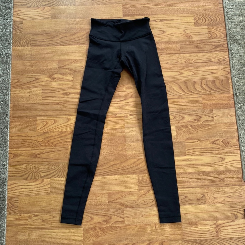 Black lululemon leggings size 2
